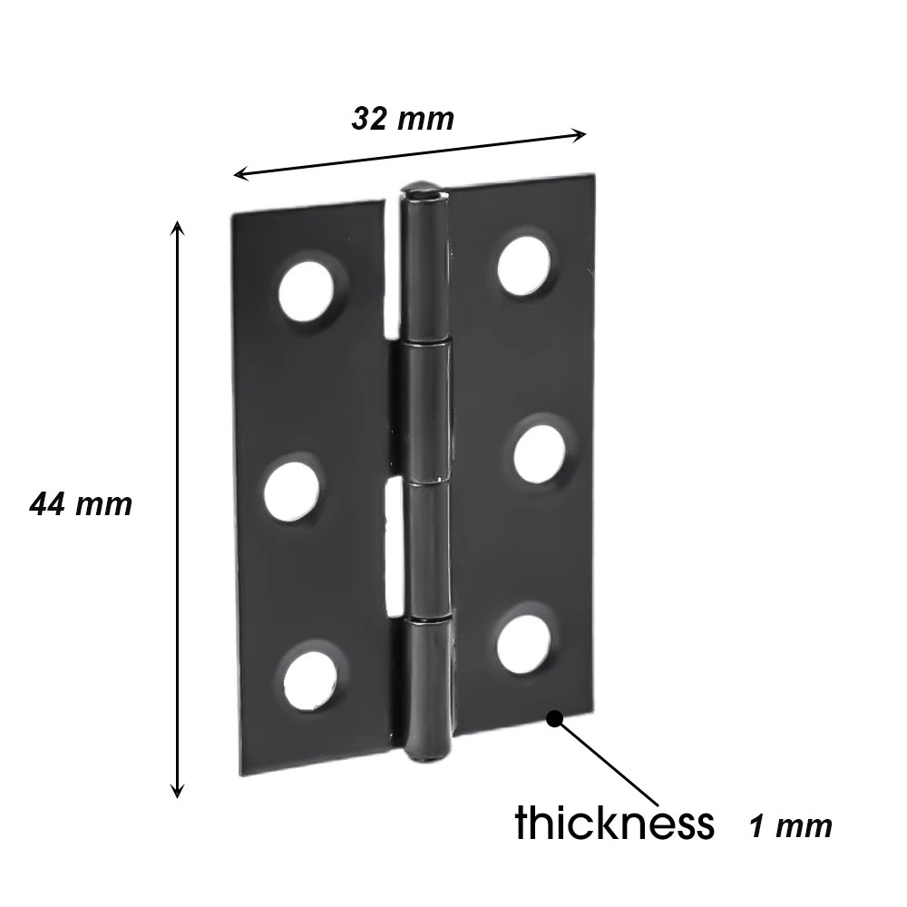 Gambar produk KitTrader Engsel Pintu Lemari Kabinet Door Hinge 4 Hole 44x32mm 20 PCS - KT20