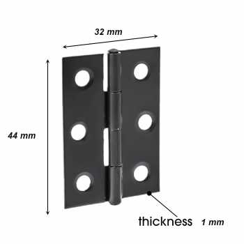 Gambar produk KitTrader Engsel Pintu Lemari Kabinet Door Hinge 4 Hole 44x32mm 20 PCS - KT20