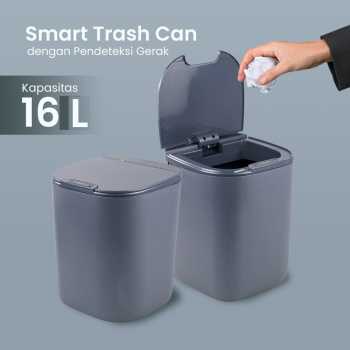 Nusimbi Tempat Sampah Smart Trash Can Motion Sensor Dustbin 16L - 599