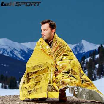 Gambar produk TaffSPORT Selimut Darurat Emergency Survival Blanket Heat Insulation 140x210cm - SL03-001