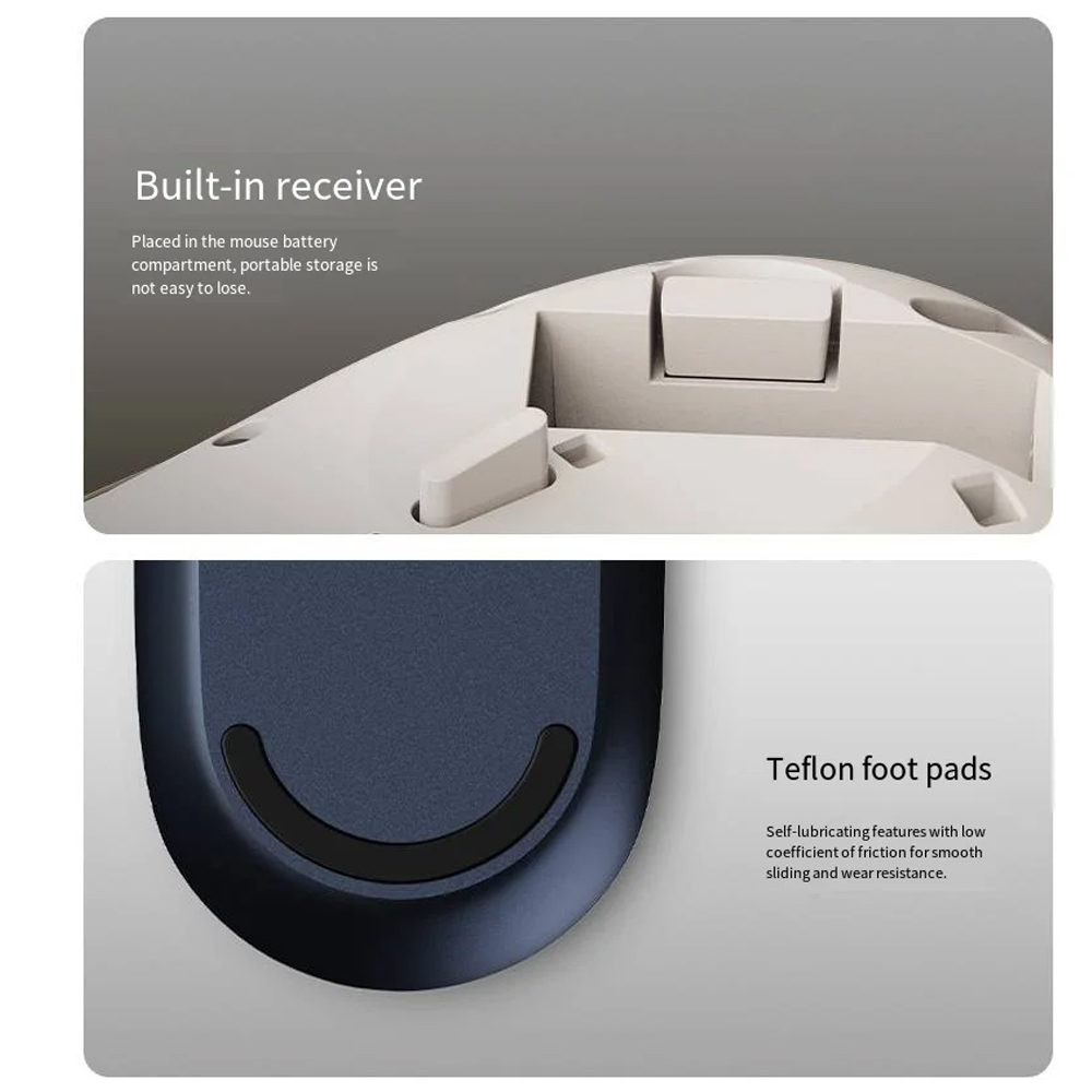Gambar produk Xiaomi Mouse Wireless Dual Mode Bluetooth 2.4GHz 2400 DPI Silent Click - XMBXSB01YM
