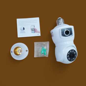 Gambar produk V380 Pro Kamera CCTV Bohlam Dual Lens WiFi IP Camera E27 1080P - E9