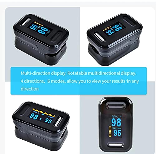 Gambar produk FIOXI Fingertip Pulse Oximeter Alat Ukur Saturasi Oksigen Darah - YK-81C