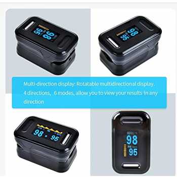 Gambar produk FIOXI Fingertip Pulse Oximeter Alat Ukur Saturasi Oksigen Darah - YK-81C