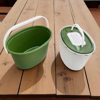 Gambar produk CRK Ember Mancing Ikan Double Layer Hard Shell Fish Bucket 10L - C-10