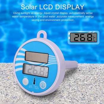 Gambar produk SKEIDO Termometer Kolam Renang Solar Panel Pool Floating Thermometer - SK-11