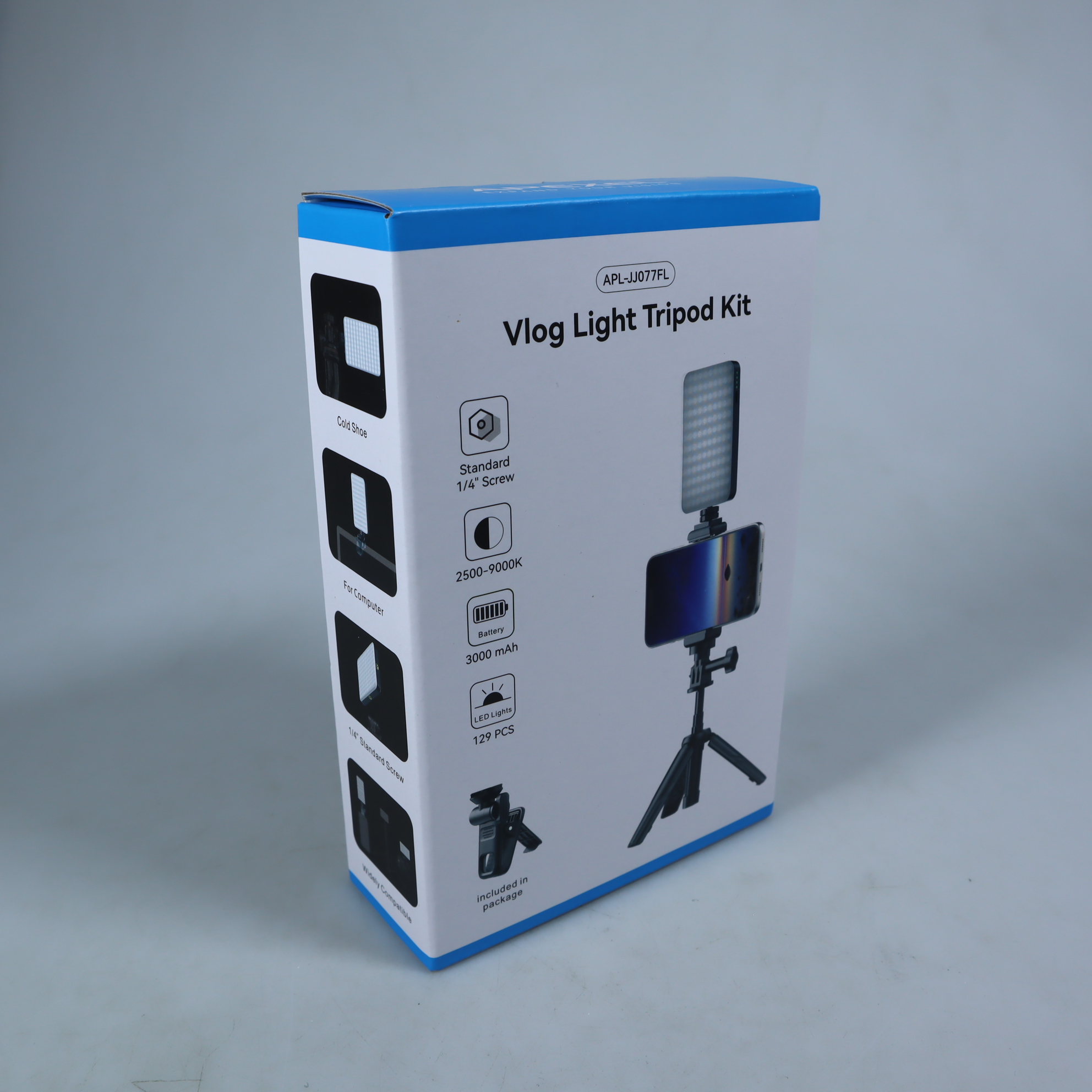 Gambar produk APEXEL Tripod HP Kamera Aksi Tongsis Monopod Portable with Fill Light - APL-JJ077FL