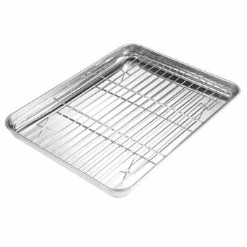 Gambar produk TaffHOME Nampan Stainless Steel Oil Filter Tray Barbecue S - T-22