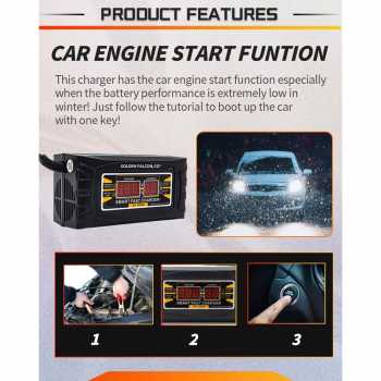 Gambar produk SUNCHONGLIC Charger Aki Mobil Motor Intelligent Battery Charger 12V 6A - 1206D
