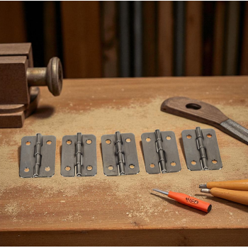Gambar produk KitTrader Engsel Pintu Lemari Kabinet Door Hinge 4 Hole 21x30mm 10 PCS - KT519
