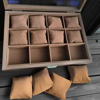 Gambar produk LuWei Kotak Penyimpanan Jam Tangan Storage Organizer Watch Box 12 Grid - SKW154-FG