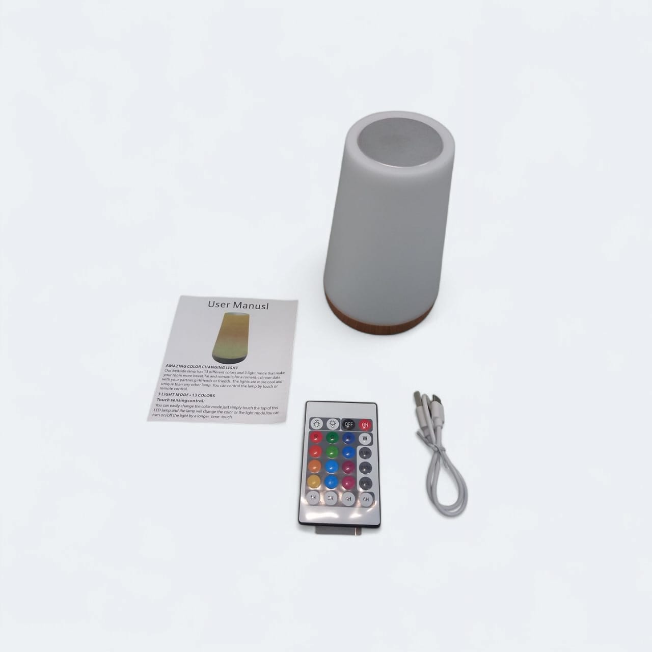 Gambar produk XTZ Lampu Tidur LED RGB Night Lamp Rechargeable 1200mAh 13 Color - XTZ-5A