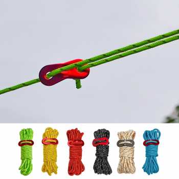 Gambar produk YEAHMAT Tali Paracord Tenda Camping Adventure Windproof 4mmx4M 4 PCS - YG148