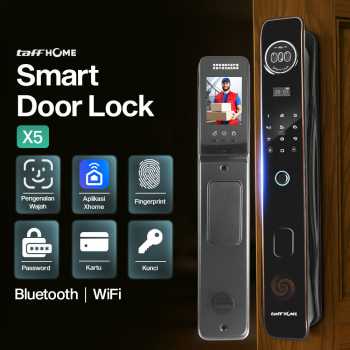 TaffHOME Smart Door Lock Fingerprint 3D Face Recognition Card Xhome - X5