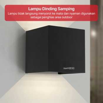 TaffLED Lampu Dinding Hias Outdoor Modern Aluminium 6W Warm White - MSL022 Gambar produk TaffLED Lampu Dinding Hias Outdoor Modern Aluminium 6W Warm White - MSL022