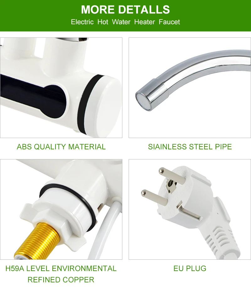 Gambar produk PBIBAY Keran Pemanas Air Listrik Hand Shower Electric Hot Cold Faucet - RX-021