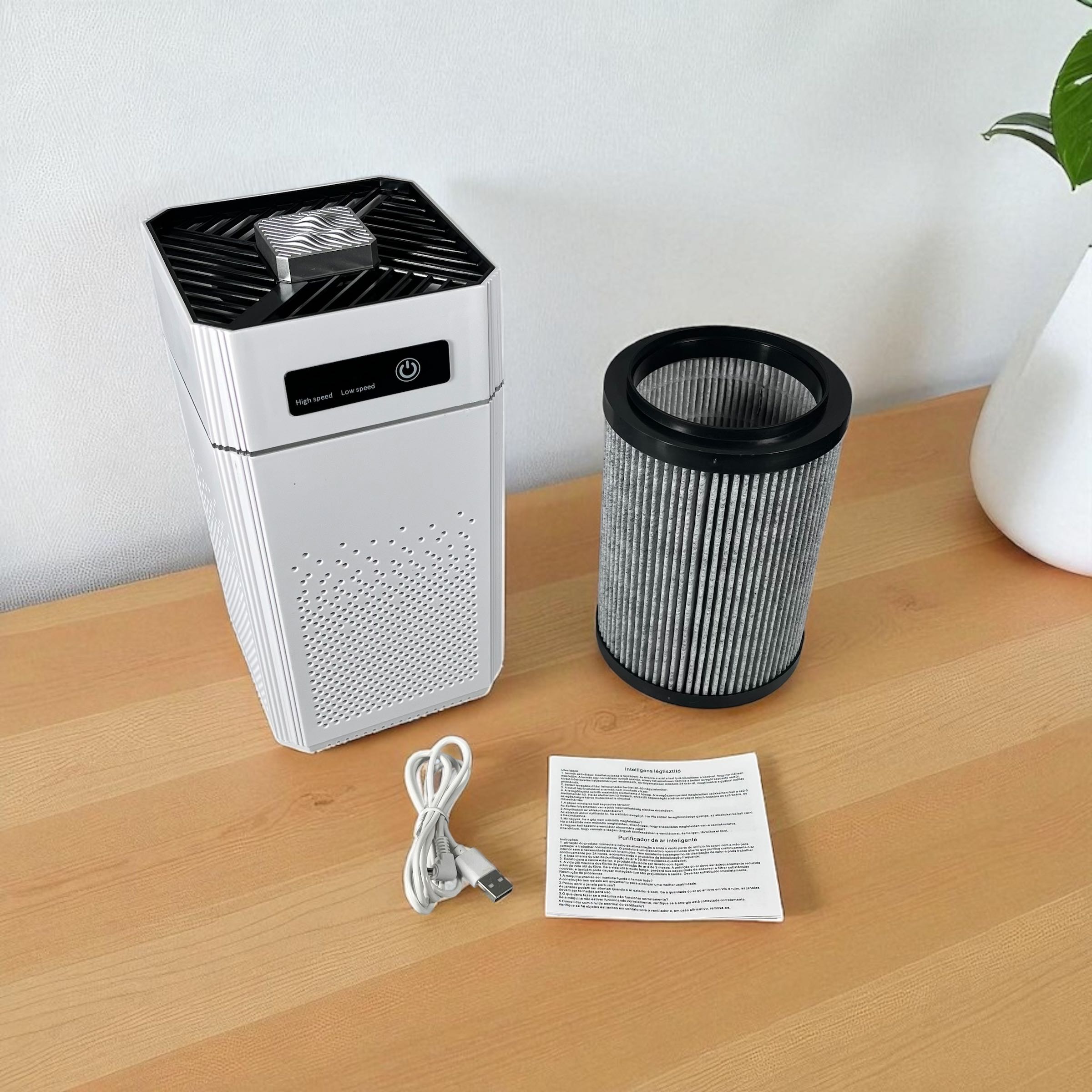 Gambar produk YANKE Air Purifier Deodorizer Negative Ion Carbon H11 HEPA Filter - TC-003