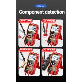 Gambar produk ANENG Digital Multimeter Voltage Tester AC/DC NCV Flash 4000 Counts - M127