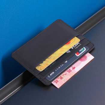 Gambar produk TRASSORY Dompet Kartu Bahan Kulit ID Card Holder Slim Design - 1003