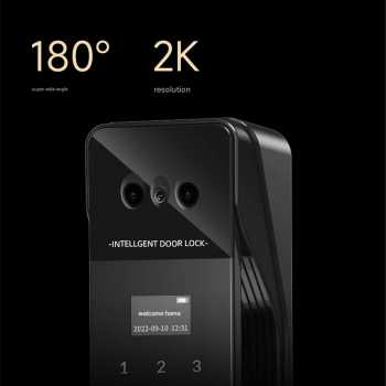 Gambar produk KAILILAI Smart Door Lock Fingerprint Face Recognition Password WeChat - B90