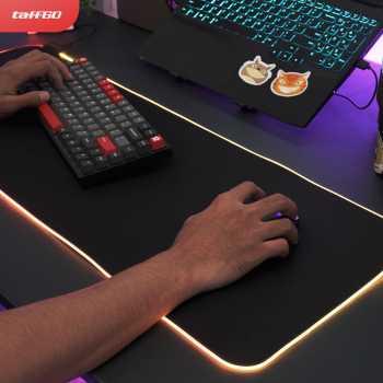 Gambar produk TaffGO Gaming Mouse Pad Glowing RGB LED High Precision 300x800x4mm