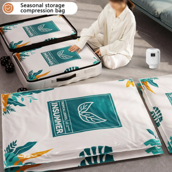 Gambar produk Ticify Kantong Plastik Vakum Pakaian Multifungsi Vacuum Bag 1 PCS 50x70cm - TF158