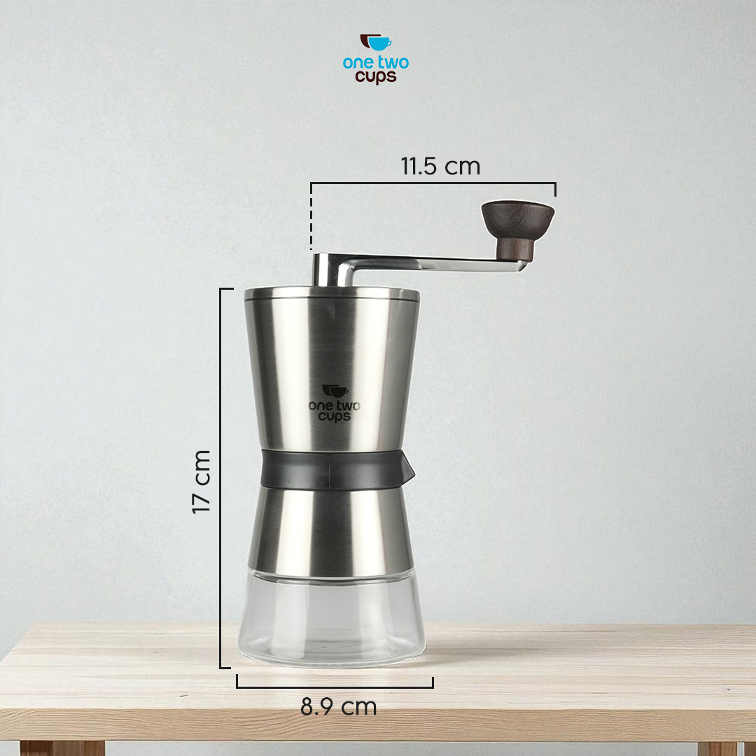Gambar produk One Two Cups Alat Penggiling Kopi Manual Coffee Grinder 8 Gear - HY8