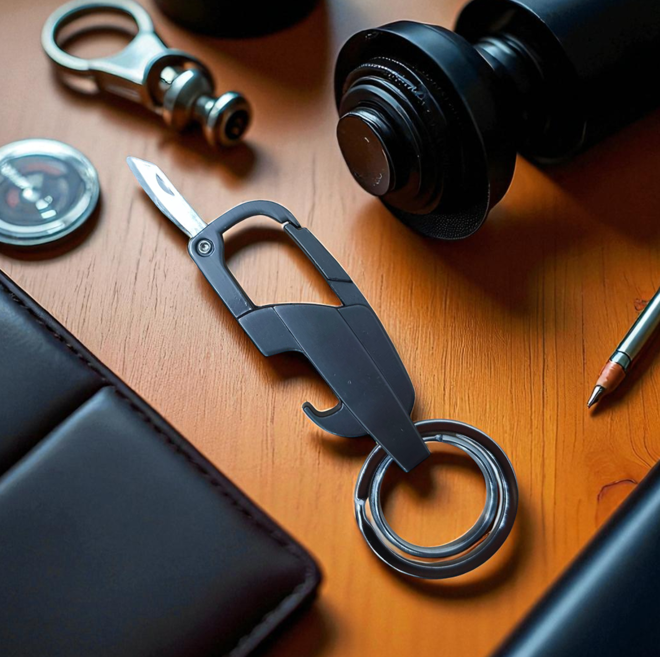 SINNYA Gantungan Kunci Karabiner Keychain Multifunctional Quickdraw - SN-27 Gambar produk SINNYA Gantungan Kunci Karabiner Keychain Multifunctional Quickdraw - SN-27