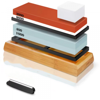 Chefic Batu Pengasah Pisau Knife Whetstone 400/1000 3000/8000 2PCS - CF413
