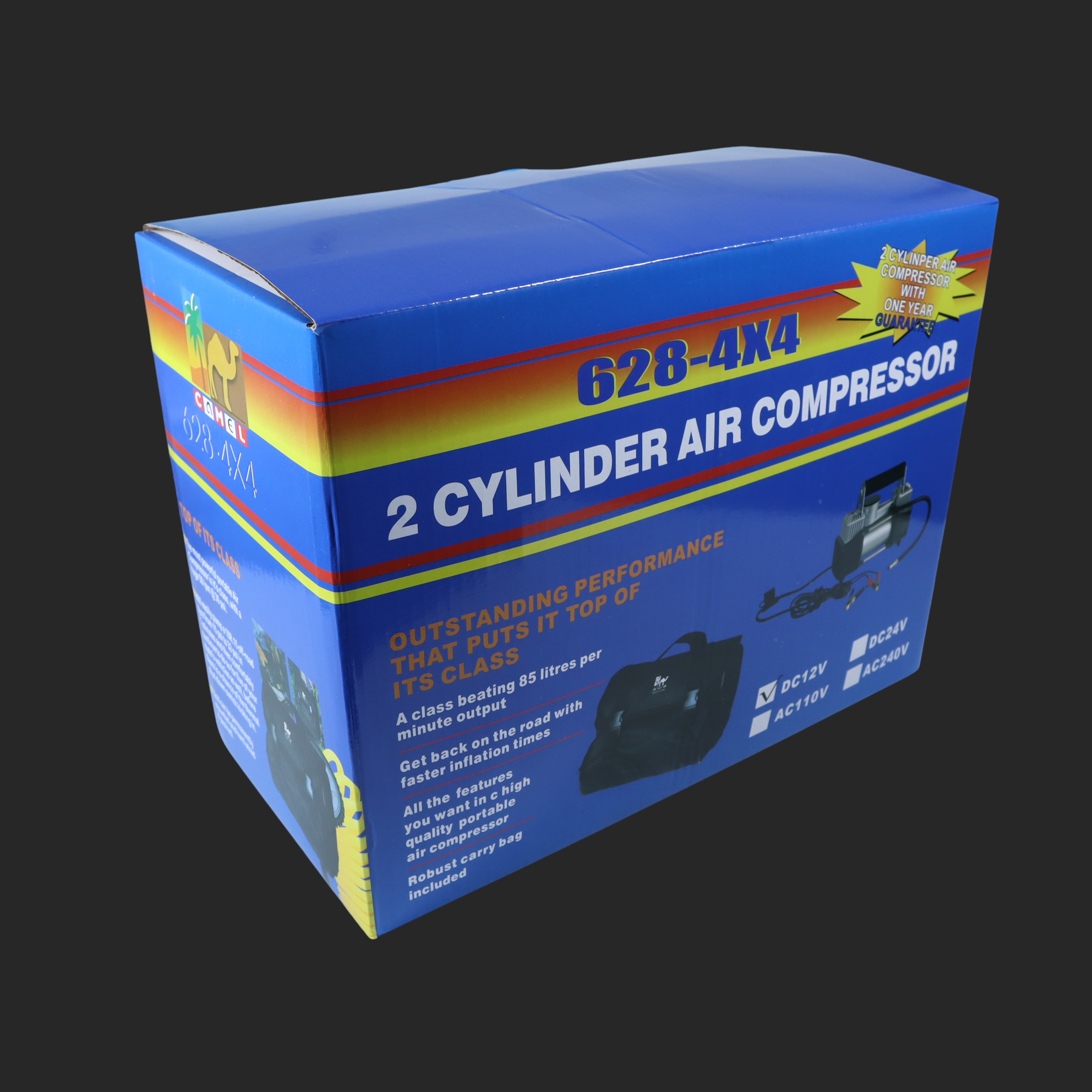 Gambar produk OTOHEROES Pompa Ban Compressor Double Cylinder 12V 150 PSI - 628-4X4