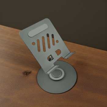 VIKEFON Tablet Holder Stand Foldable 360 Rotation Aluminium Foldable - P50 Gambar produk VIKEFON Tablet Holder Stand Foldable 360 Rotation Aluminium Foldable - P50