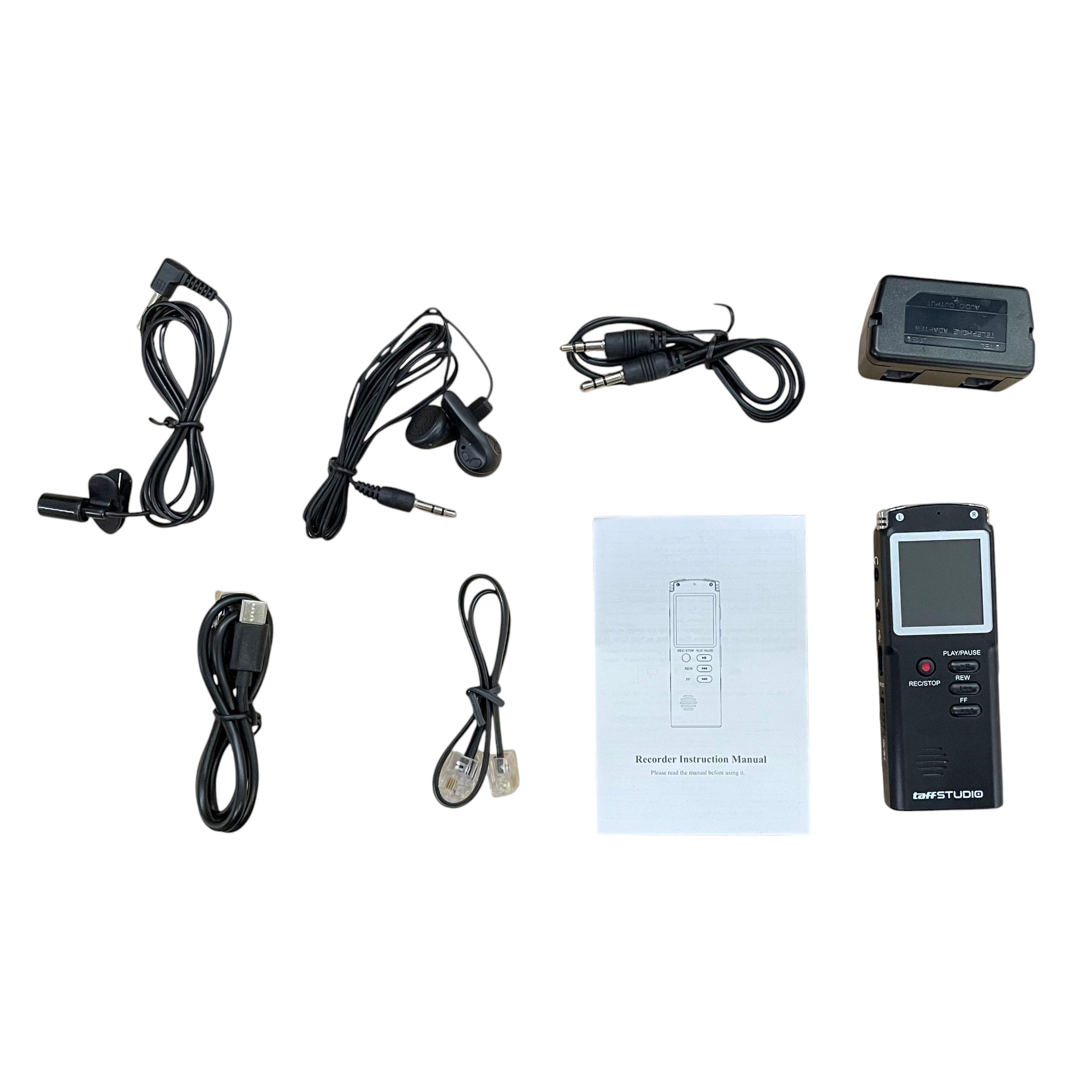 Gambar produk TaffSTUDIO Perekam Suara Digital Voice Recorder 8GB - T60