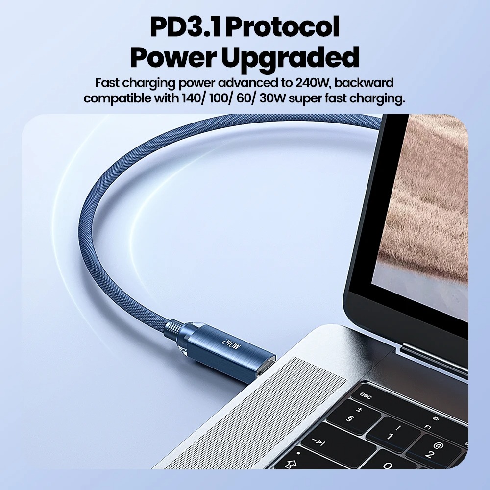 Gambar produk Toocki Kabel Data Type C to Type C Fast Charging PD 240W 1M - TXCCC3