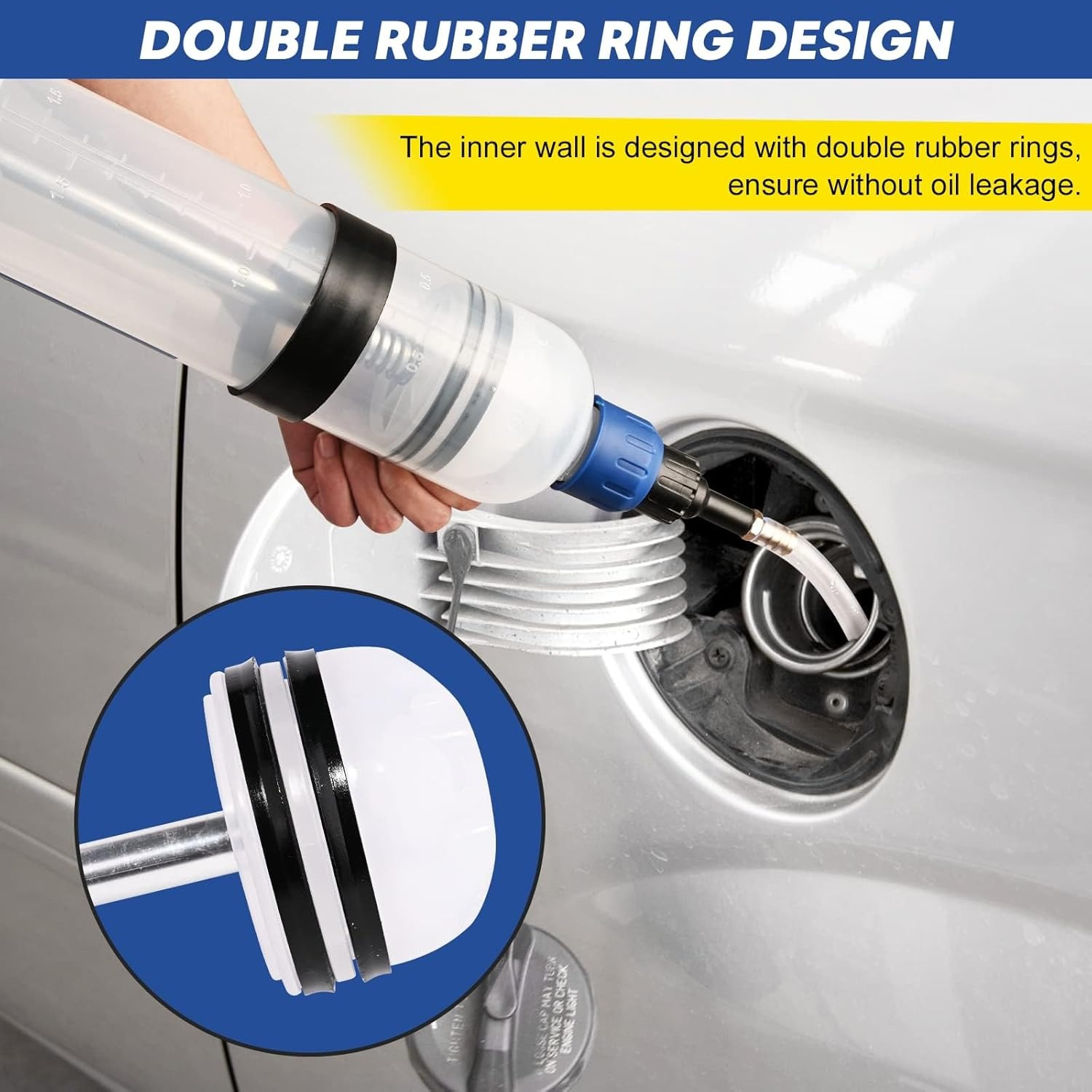 Gambar produk NarzrIe Pompa Tangan Transfer Oli Bensin Mobil Oil Extractor 1.5L - NC03