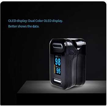 Gambar produk FIOXI Fingertip Pulse Oximeter Alat Ukur Saturasi Oksigen Darah - YK-81C