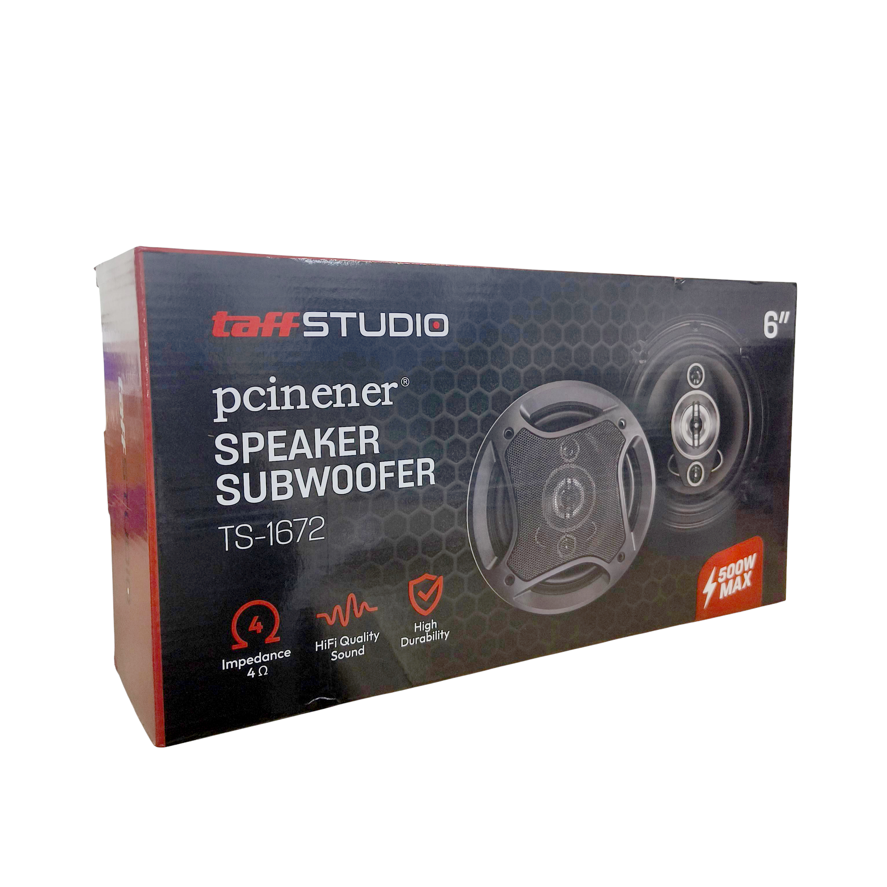 Gambar produk TaffSTUDIO Pcinener Speaker Subwoofer Mobil 6 Inch HiFi 500 W 2 PCS - TS-1672
