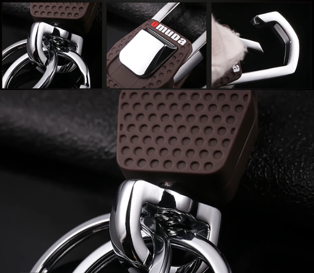 Gambar produk OMUDA Gantungan Kunci Carabiner Keychain Clip Double Ring Zinc Alloy - OM929