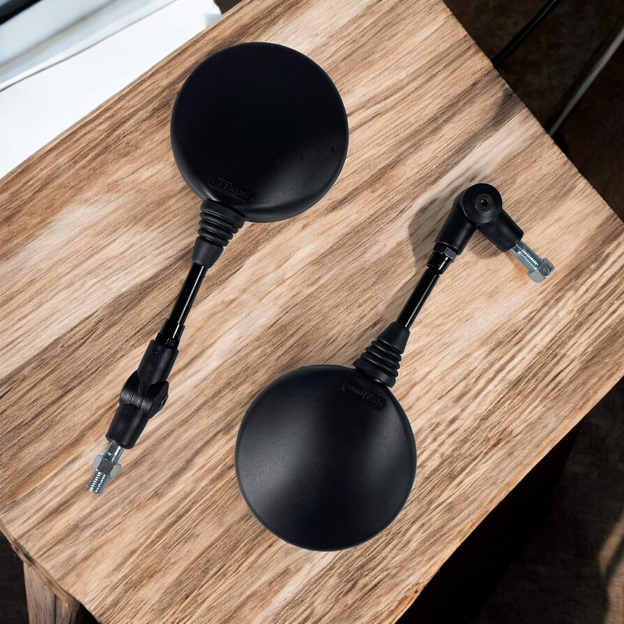 Gambar produk PAJISH Kaca Spion Motor Model Bulat Bike Rearview Mirror Round 2 PCS - HSJ-20004