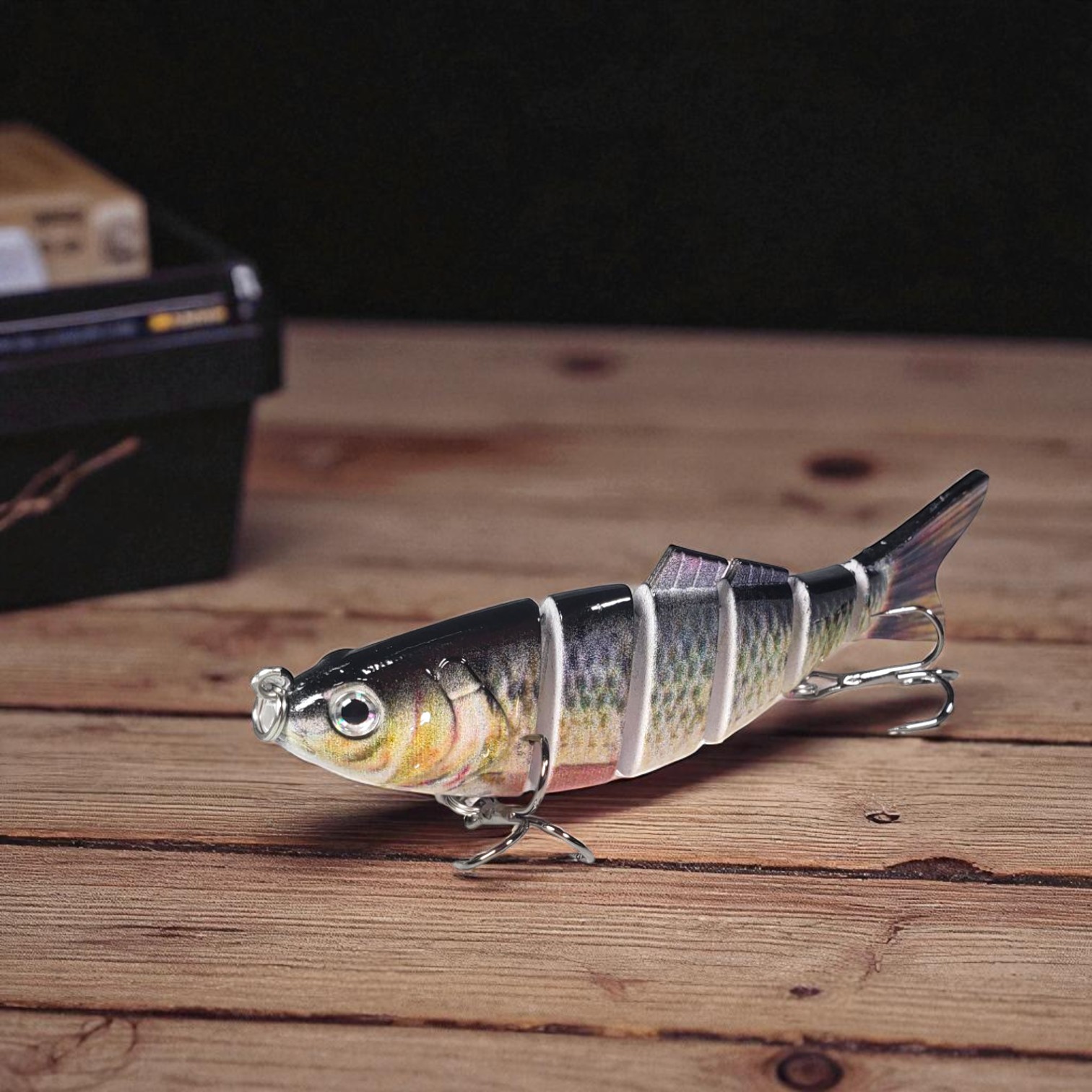 Gambar produk BASSLER Umpan Pancing Ikan Lifelike Fish Bait Lure 6 Section 10cm 18g - BS180