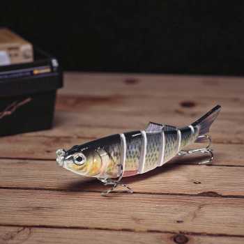 Gambar produk BASSLER Umpan Pancing Ikan Lifelike Fish Bait Lure 6 Section 10cm 18g - BS180