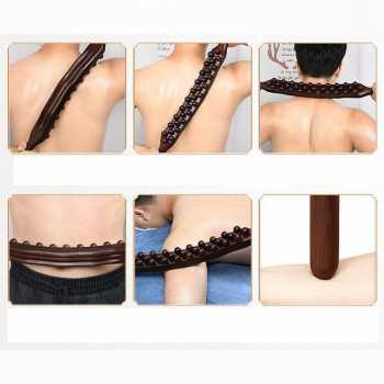 Gambar produk UOEO Alat Pijat Kayu Tongkat Massage Exercise Stick 31 Beads - U-31