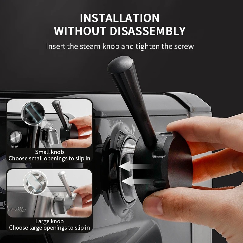 Gambar produk ALIKI Pengganti Knob Steam Lever Breville Platinum Rich Coffee Machine - AB-78