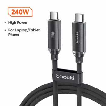 Toocki Kabel Data Type C to Type C Fast Charging PD 240W 1M - TXCCC3