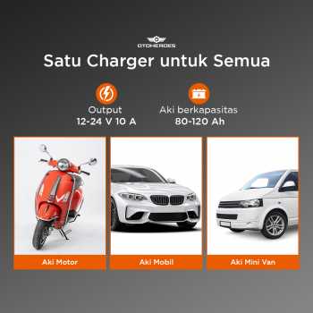 Gambar produk OTOHEROES Charger Aki Mobil Motor Battery Charger 12/24V 10A - UD21