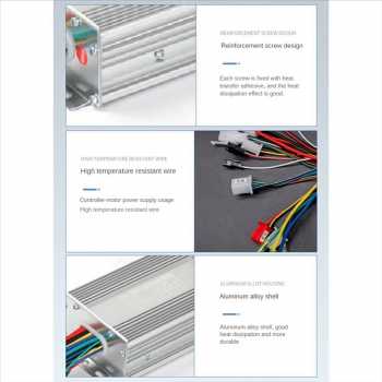 Gambar produk BAFANG Kontroler Sepeda Listrik Motor Controller 12 Tube 48/60/64V 500W - BF-126