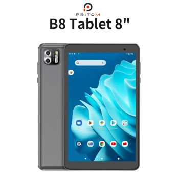 PRITOM Tablet Android 13 WiFi 8 Inch IPS 8GB RAM 64GB ROM 5000mAh - B8