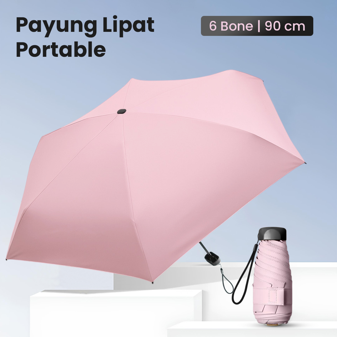 Gambar produk MUCAI Payung Lipat Kecil Portable Anti UV Waterproof UPF 50+ - 190T