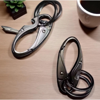 Gambar produk SINNYA Gantungan Kunci Karabiner Keychain Quickdraw Double Ring - SN-29