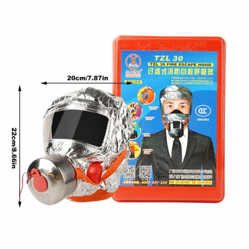 Gambar produk NANUI Masker Gas Respirator Full Face Fire Protection Anti Fog - TZL30