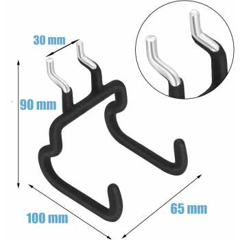 Gambar produk REMOWA Gantungan Barang Garasi Pegboard Hooks Heavy Duty 65x100x90mm - PG2